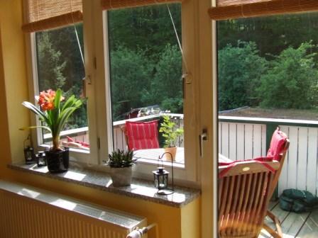 Aussicht vom Balkon